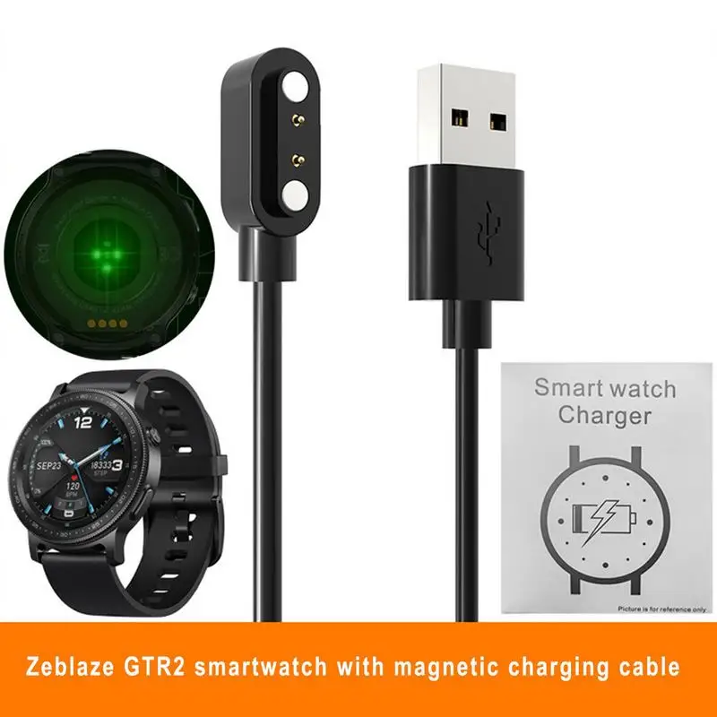 Magnetic Charging Cable USB Charger Charging Cable Universal Smart Watch Charger Cord Compatible With Zeblaze GTR2 Watch