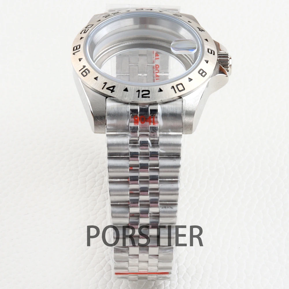 39mm Nh35 Case Waterprof for Explorer NH34 NH35 NH36 NH38 Sapphire Glass Movement 28.5mm Dial Jubilee/Oyster Strap Watch Case