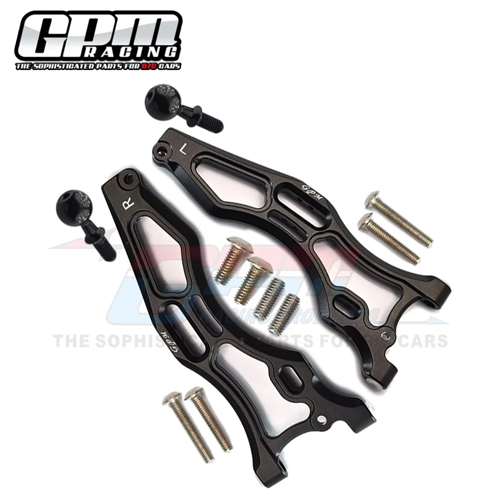 GPM for ARRMA 1/7 Big Rock 1/8 Kraton Notorious Outcast Talion EXB 6S Metal Alloy Front Lower Suspension Arms ARA330656 AR330219