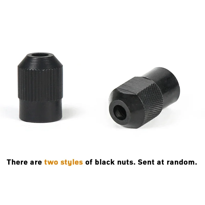 16PCS/Lot Mini Drill Collet Chuck 10PCS 1.0-3.2mm 4.3mm Shank Brass Chucks Adapter With 2PCS M8 Nuts 4PCS Carbon Brush 5*5*8