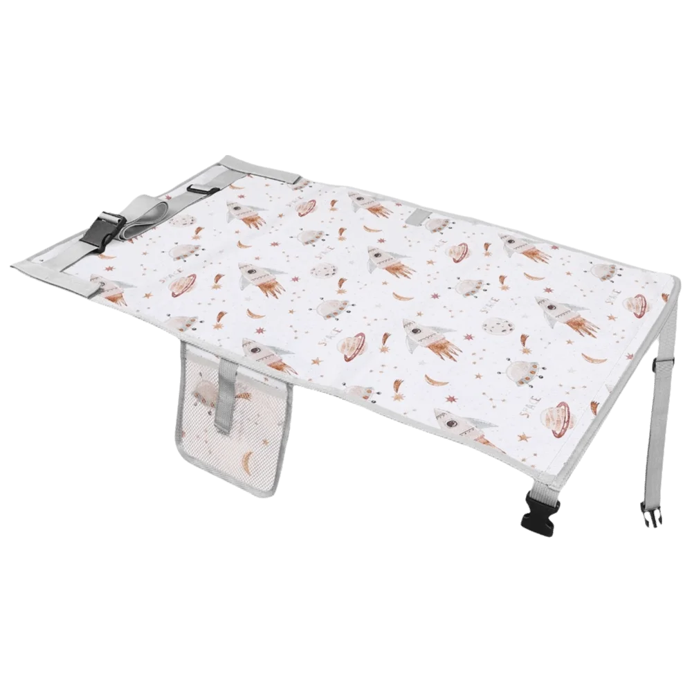 Tempat Tidur Bayi Portabel untuk Perjalanan Pesawat, Nyaman dengan Sandaran Kaki, Alas Kaki Anak, Perpanjang Kursi, Dapat Dilipat