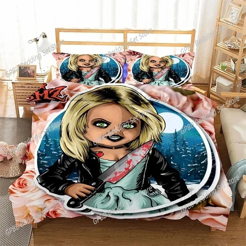New Bride of Chucky 3D NEW Duvet Cover Pillowcase Bedding Set Adult Boy Girl Bedroom Decoration Children Single Double Large