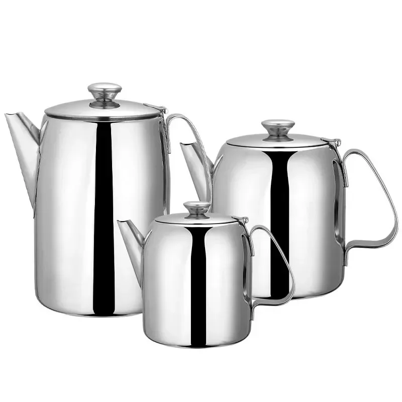 

0.5L/0.9L/1.3L/2L Stainless Steel Teapot Coffee Pot Water Kettle for Gas Stove Induction Cooker