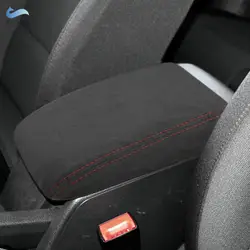 Car Interior Accessories Center Console Armrest Box Cover Suede Leather Trim For VW Golf 6 MK6 2010 2011 2012 2013