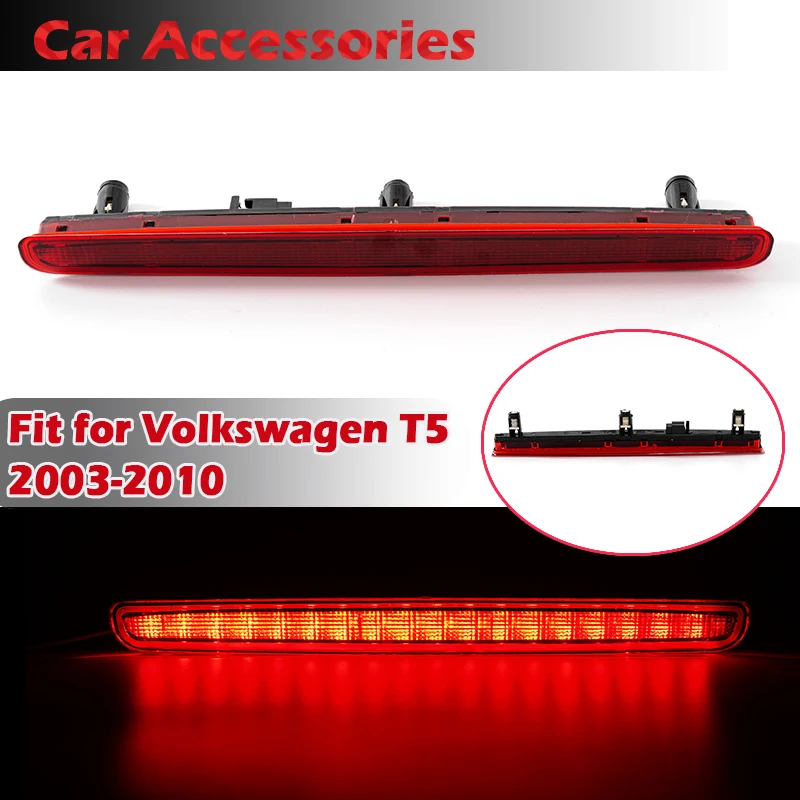 Rhyming LED High Level Mount Stop Signal Lamp Third Brake Tail Warning Light  Fit For VW Transporter T5 2003-2015 7E0945097A