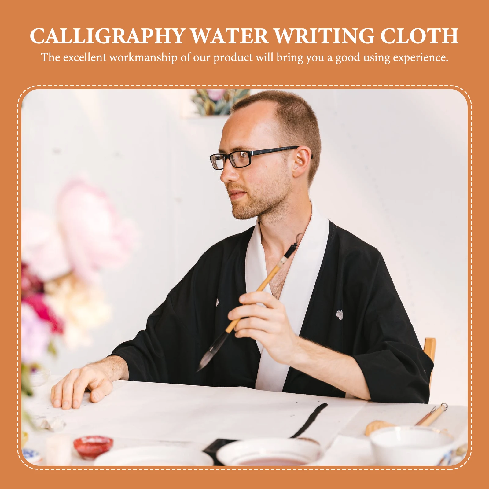

Water Writing Calligraphy Practicing Scroll Non woven Fabric Home Supply Art Wall Stable Long Water Writing Cloth Service