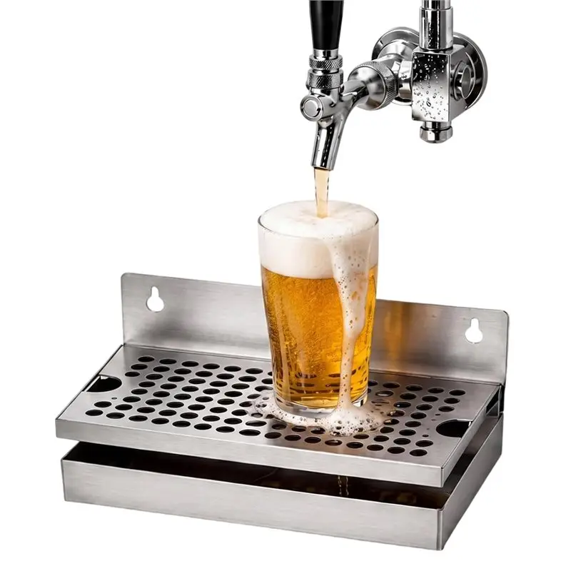 VEHO-Beer Drip Tray Kegerator Drip Tray Wall Mount Beer Drip Tray
