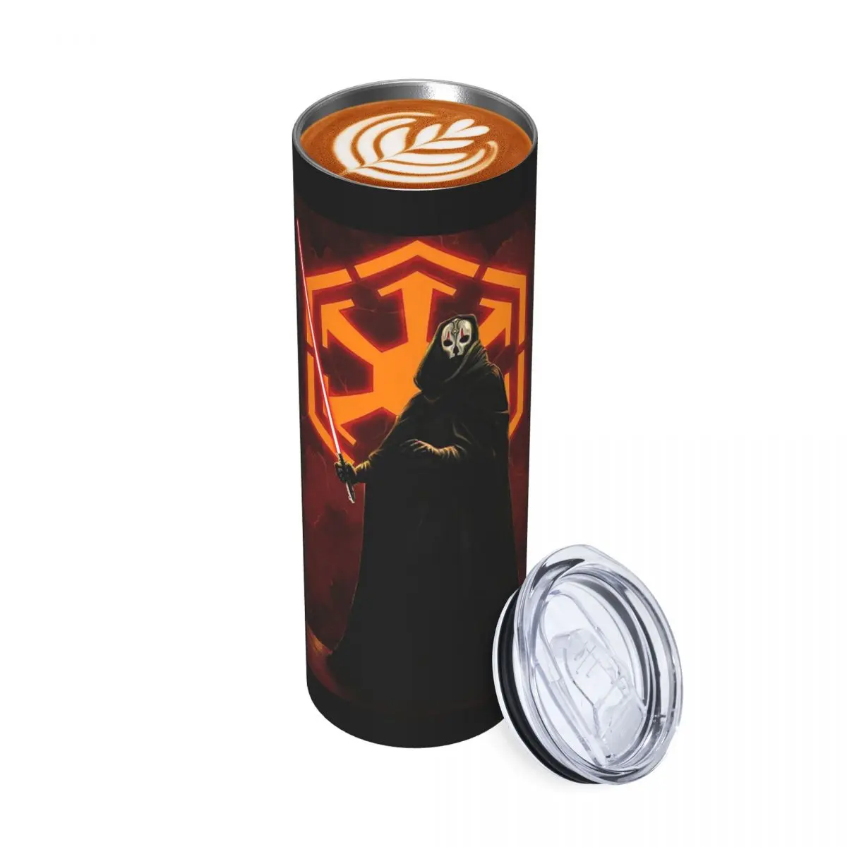 

Дарт Нихилус Стакан из нержавеющей стали с вакуумной изоляцией, термохолодная чашка, соломинка с крышкой, 20 унций