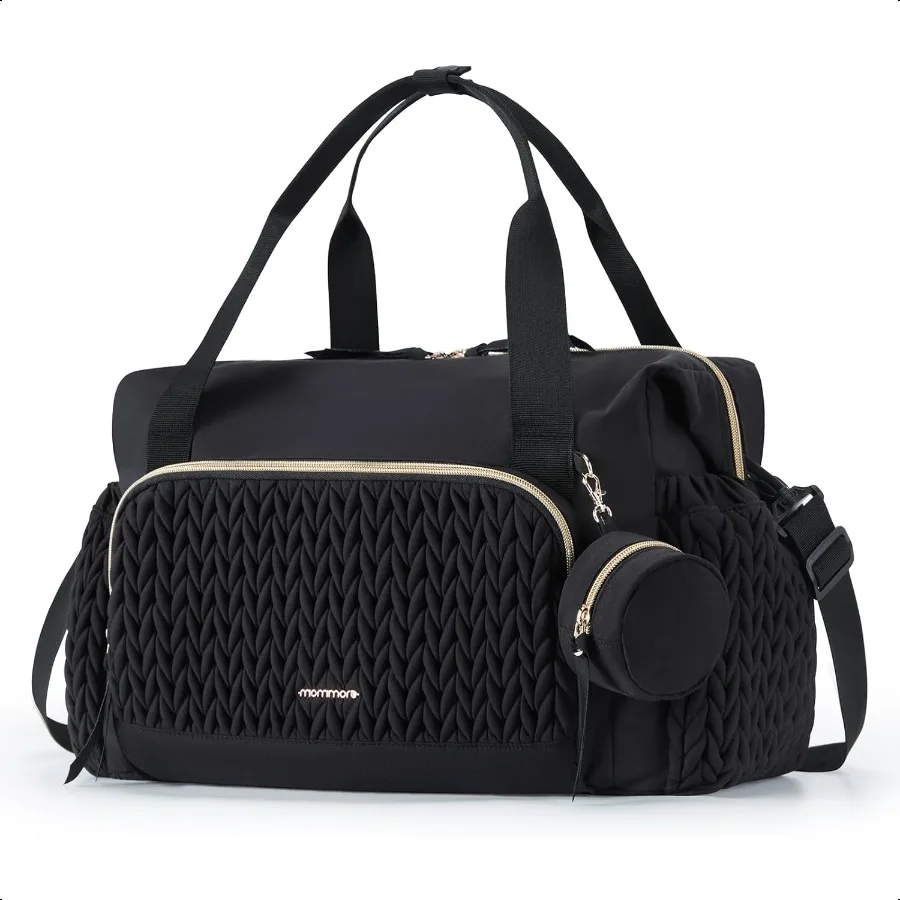 

Сумка для подгузников mommore, большая вместительная дорожная сумка для подгузников, больничная сумка для доставки труда, детская сумка с чехлом для соски