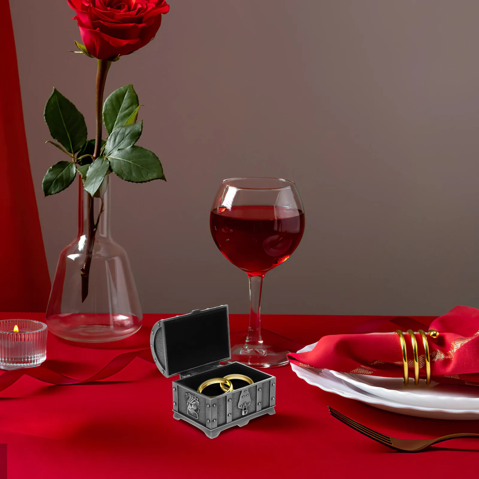 

Винтажная шикарная шкатулка для украшений из металлического сплава: органайзер для серег, колец и ожерелий, красивый декор для туалетного столика и спальни