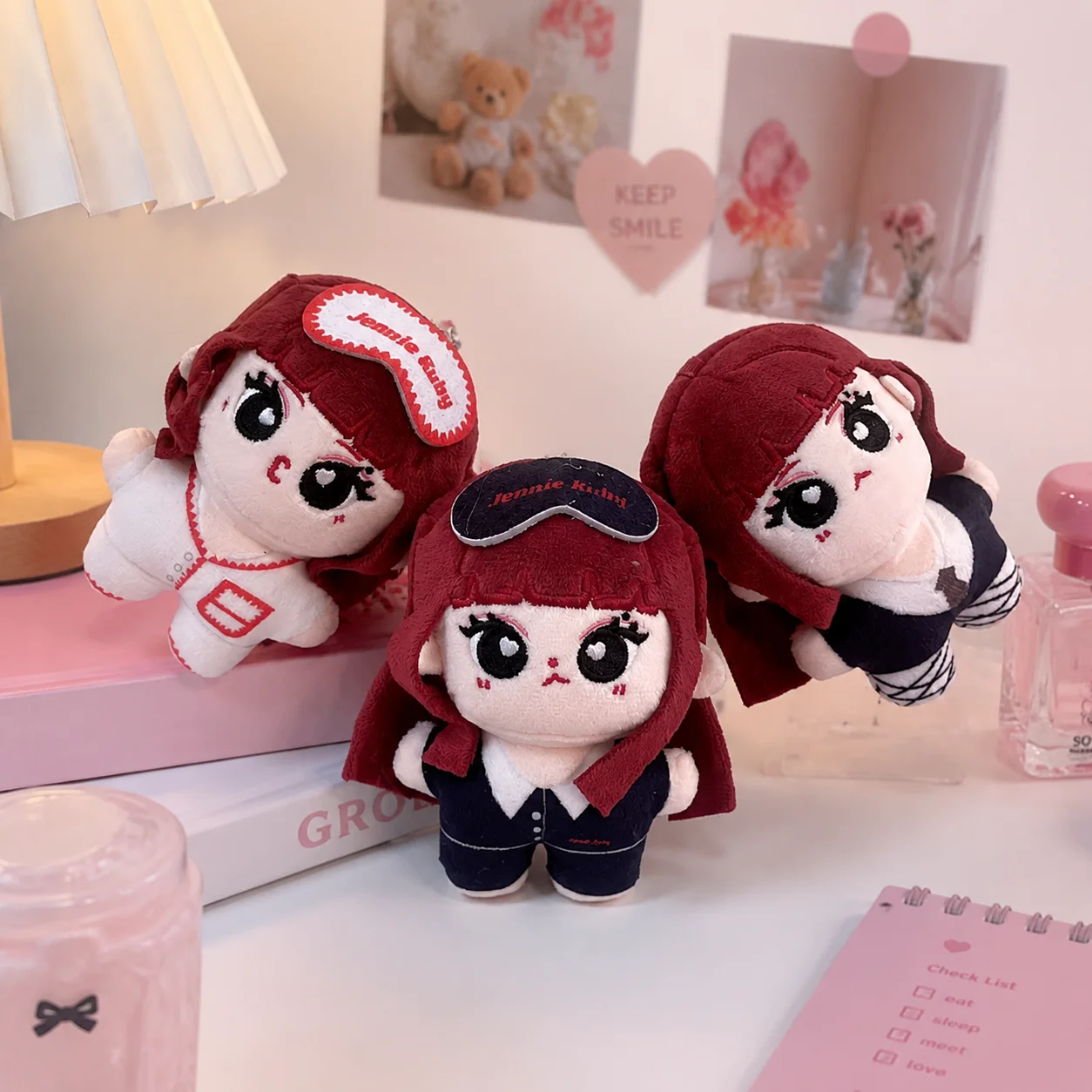 

10cm Ruby J Kpop Plush Doll Cotton Stuffed Toy Keychain Pendant Mini Cute Idol Collectible Fans Gift Backpack Bag Hanging Charm