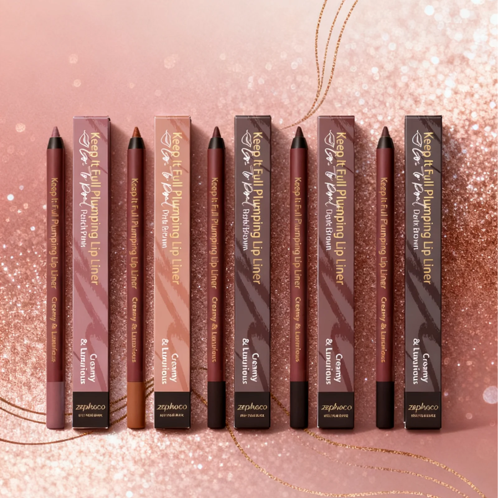 ゼフォコ プランピング リップライナー ウォータープルーフ リップライナー 高発色 リップティント 高級メイクアップ コスメ ビタミンE 長持ちリップライナー