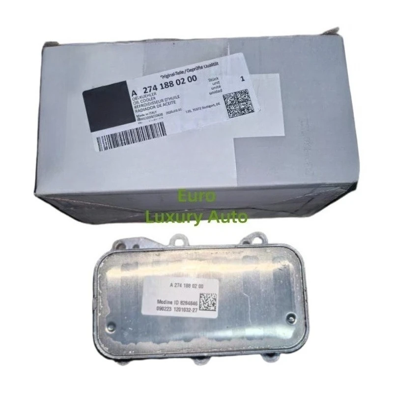 Original Engine Oil Cooler A2741880200 for Mercedes‑Benz C‑Class C205 S205 W205, GLC C253 X253 2.0 200 4‑matic