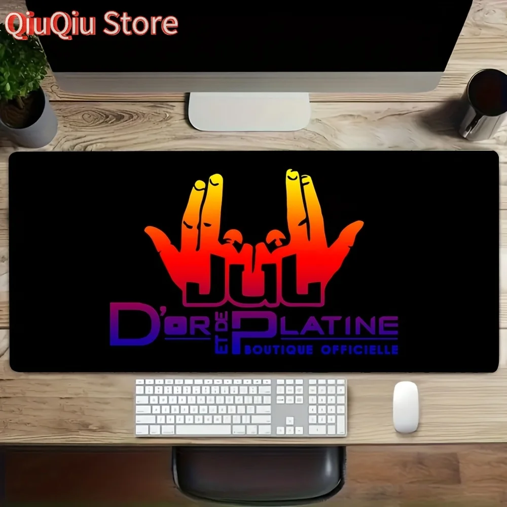 

1pc JUL Famous Music Album Gaming Mouse Pad - Non-Slip Rubber Base, Washable Desk Mat with Playful Design, Perfect for Office, S