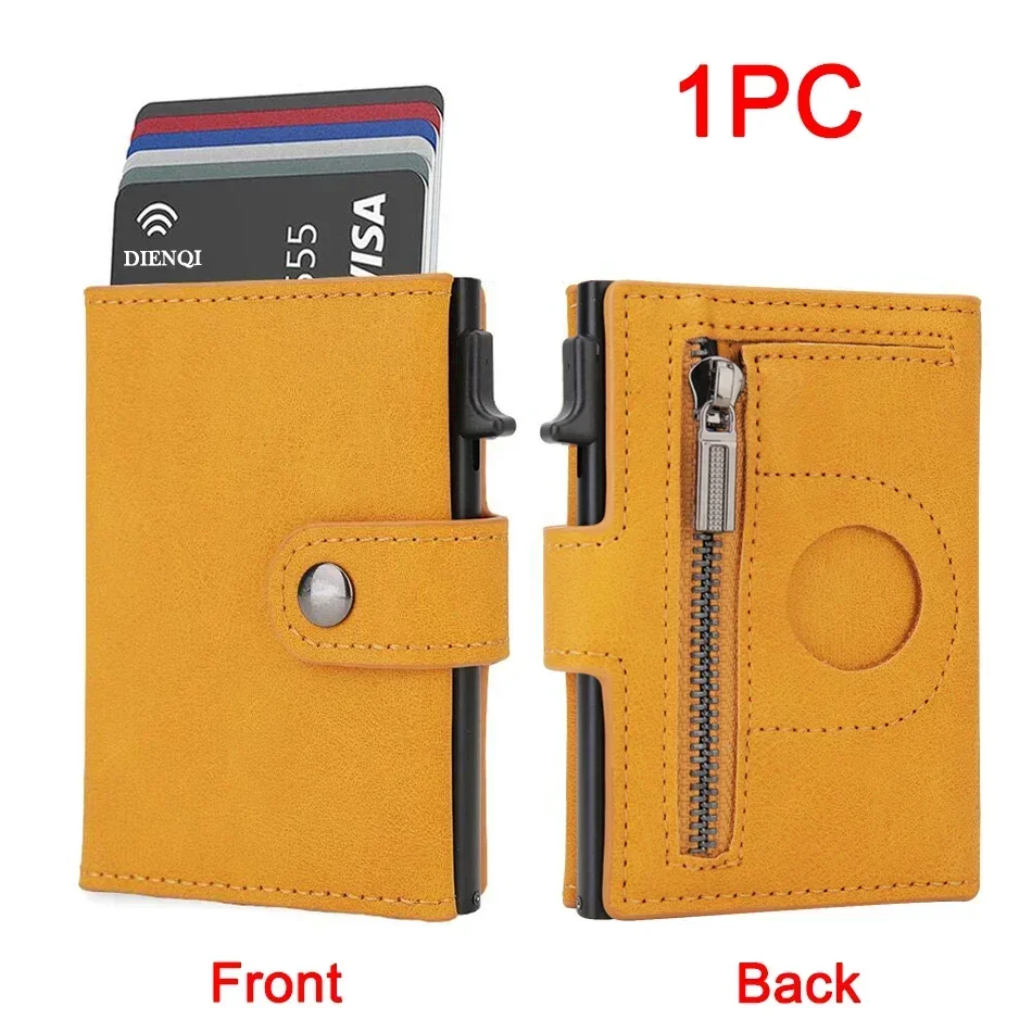 SMILEY SUNSHINE Airtag-Geldbörse, RFID-Kreditkartenetui, Herren-Geldbörsen, dreifach faltbar, luxuriös, schlank, Air-Tag-Tracker, minimalistisches Kartenetui, präsentiert Wahl 8