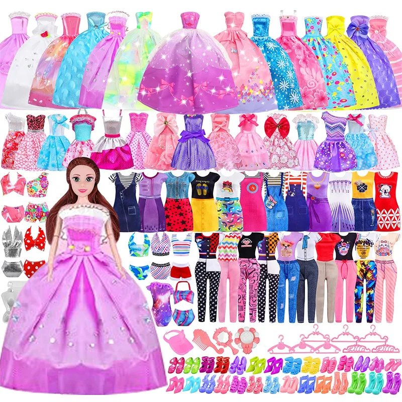 

79 шт./компл. вечерних платьев принцессы/платьев без бретелек/топов/брюк/купальников/обуви для кукол-супермоделей 1/6 FR Babi, детали одежды для кукол