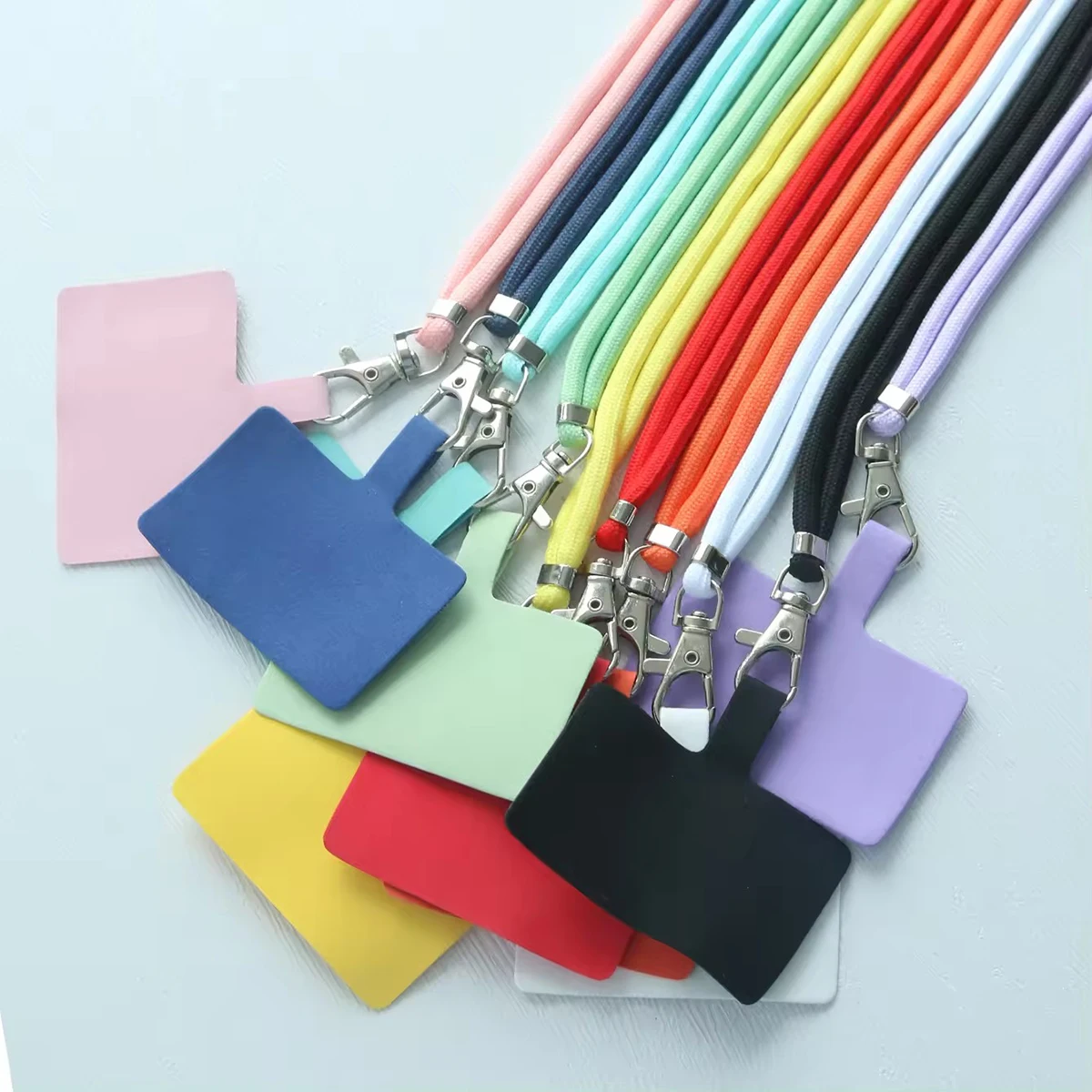 Подвесные веревочные шейные ремни для мобильного телефона, ремешки с защитой от потери, аксессуары для мобильных телефонов, универсальный регулируемый ремешок для телефона