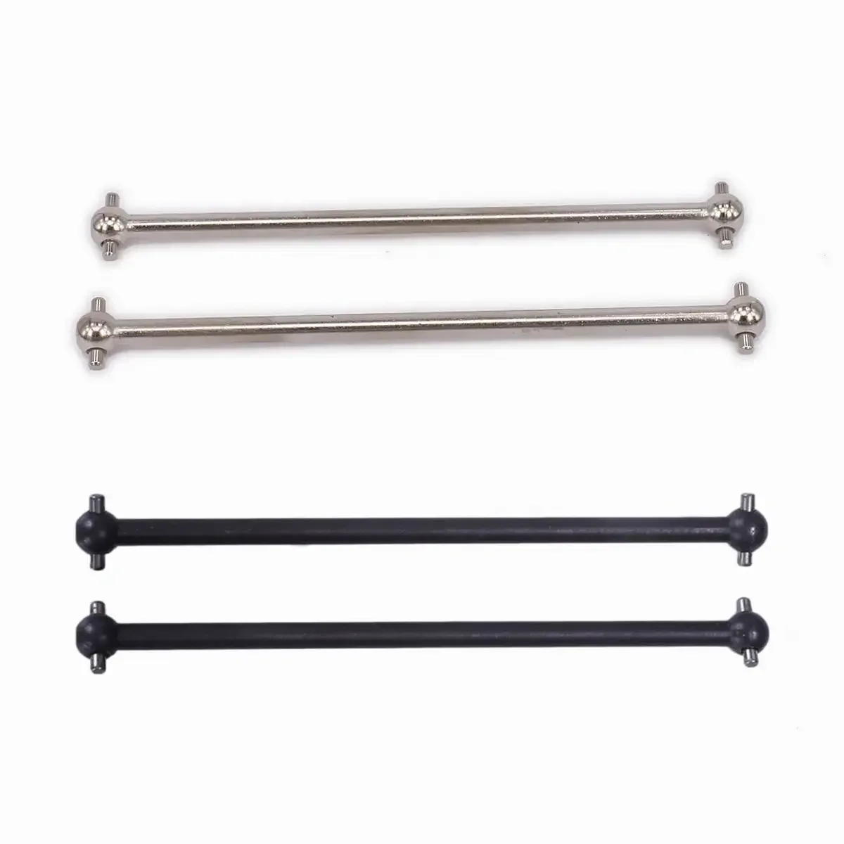 2pcs HSP 08059 (08029) Silver Black Steel Front/Rear Dogbone drive shaft 89.5mm For 1/10 RC Model Car 94111 94108 94188