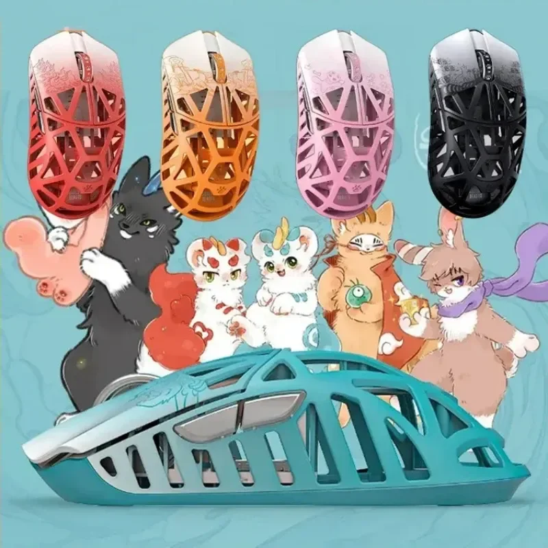 

Беспроводная игровая мышь Wlmouse сказочные звери, геймерская мышь в Dula Mode Paw3395 из магниевого сплава 8K, компьютерные аксессуары для киберспорта