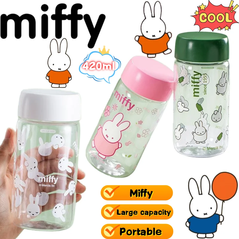 

Кружка для воды Miffy с высоким эстетическим качеством, принтом в стиле аниме, креативным дизайном, большой вместимостью, портативная, прозрачная, для студентов, для использования на улице.