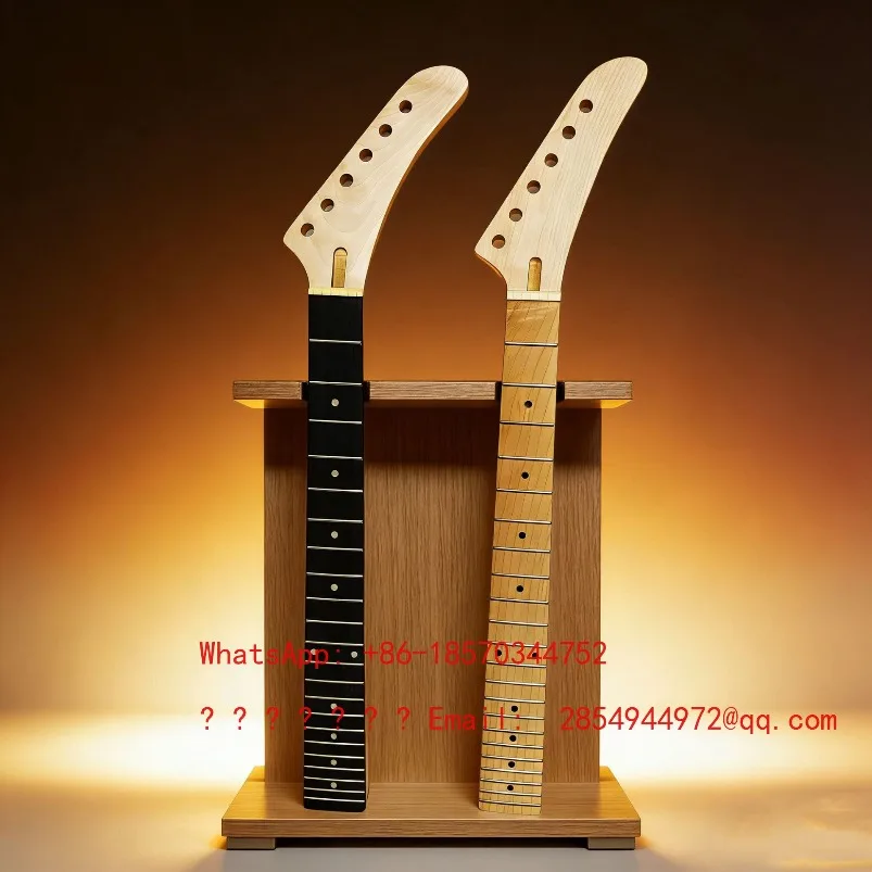 2026    T-handle Banana Head 6 Strings 22 Frets Canadian Maple Matte Rosewood Fretboard Electric Guitar Neck Guitar Handle
