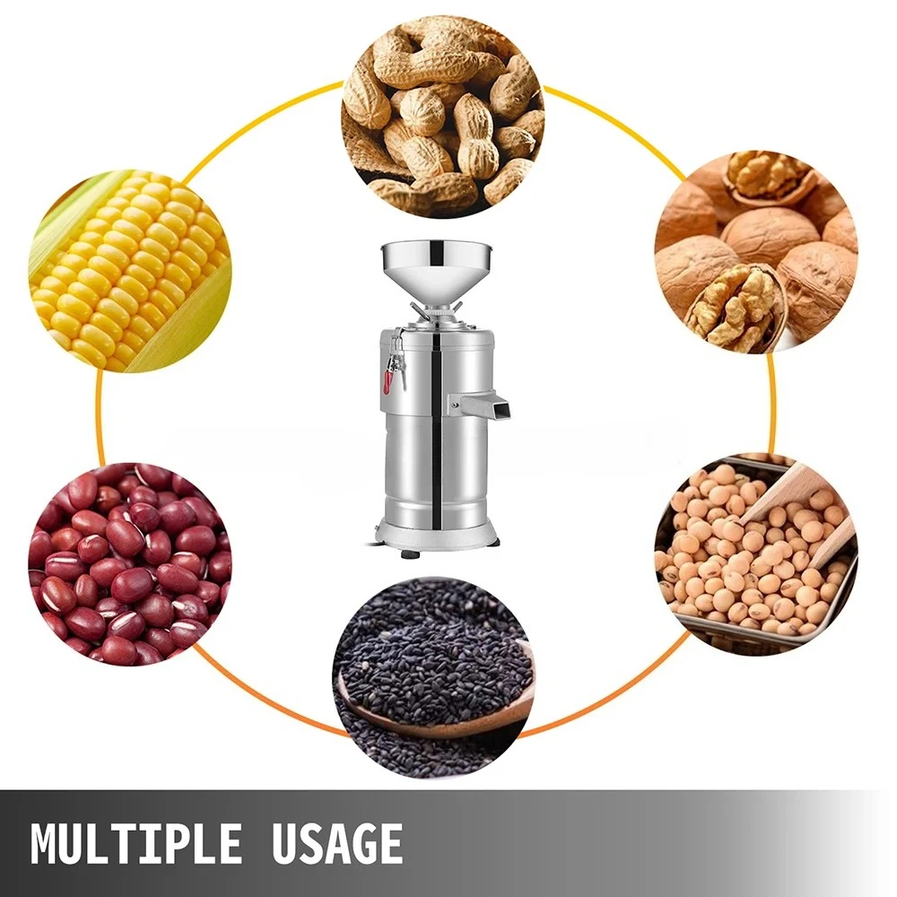 1100W Commercial Peanut Butter Grinder Machine 15kg/h Output Electric Peanut Sesame Butter Maker 220V