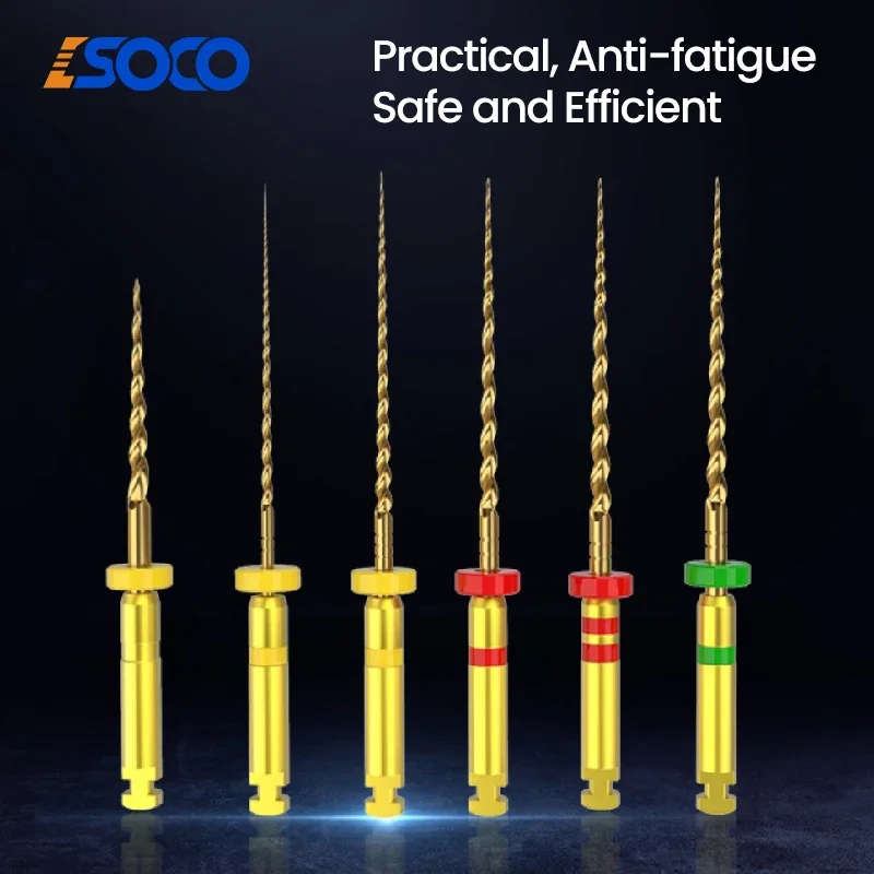 COXO SC-PRO Root Canal File Heat-Activated Rotary Nitinol Tooth Pulp Files Thermally Activated Nickel-Titanium,Anti-breaking