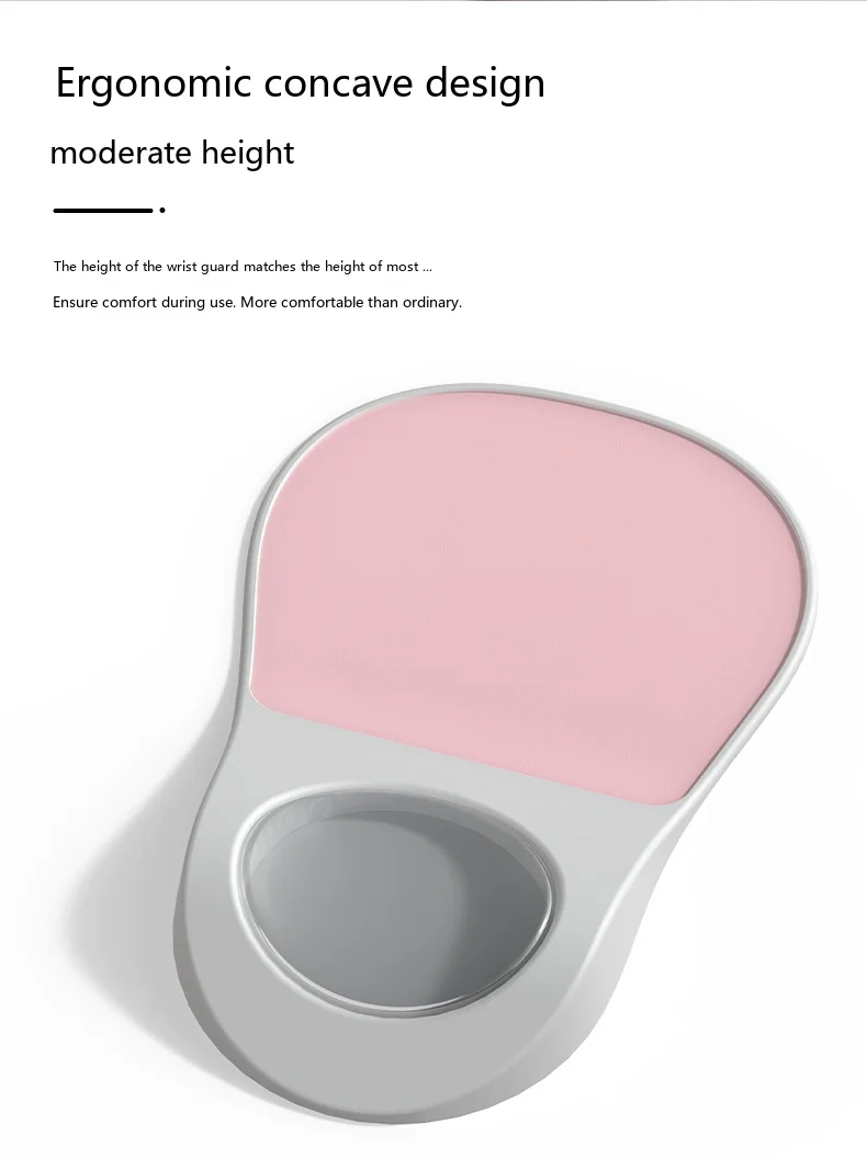 Große Silikon-Handgelenkauflage Mauspad Ergonomische Schreibtischunterlage für Büro und Gaming 10 Klassische Farboptionen – Detail 4