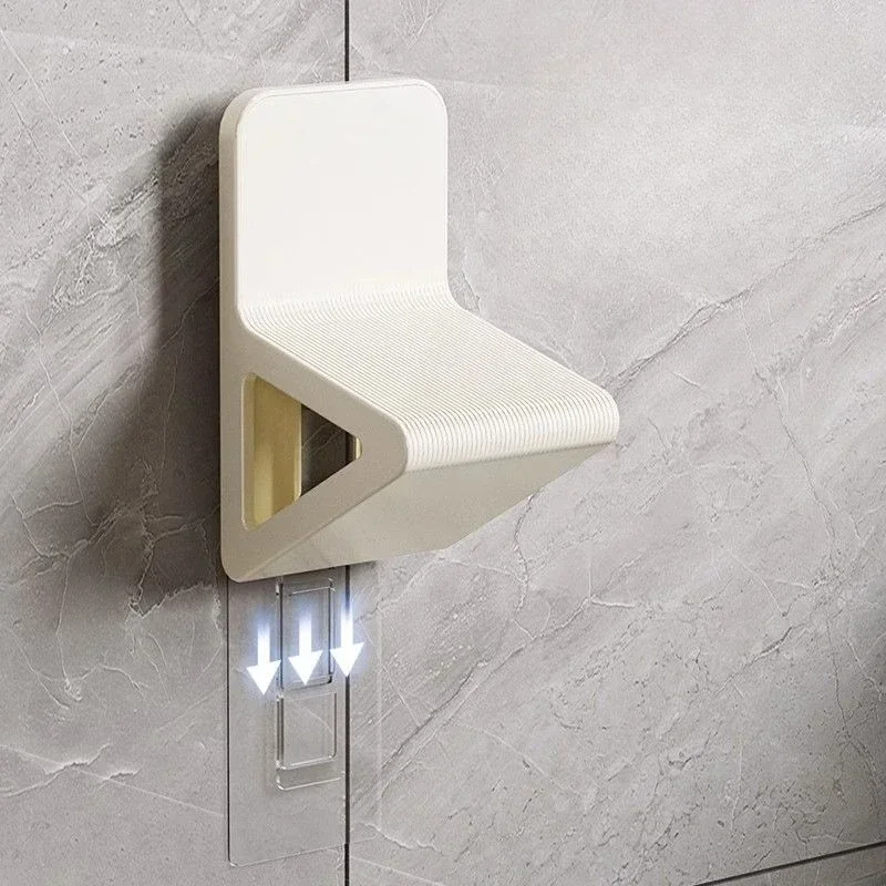 Bathroom without perforation, easy-to-place footrest, body cleaning tools and bath accessories for foot massage