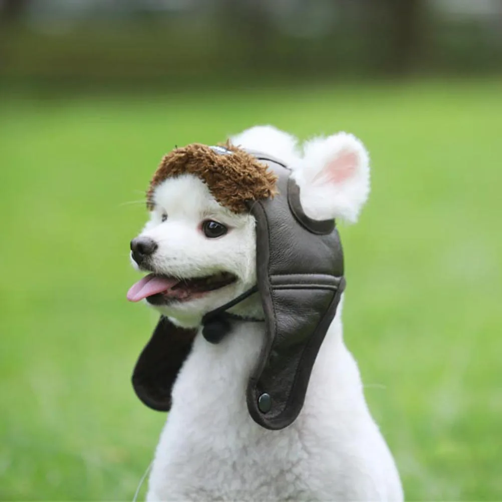 

Pet Costume Pilot Hat Creative for Dog Cat Animal Black S Attractive Look Attention Compliments Pet Costume Creative