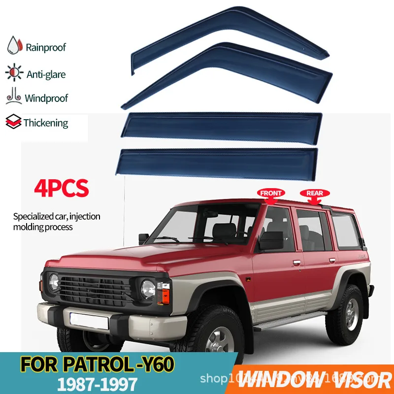 

Suitable for Nissan Patrol Y60 rain or shine weather shield for Nissan safari y60 Window visor
