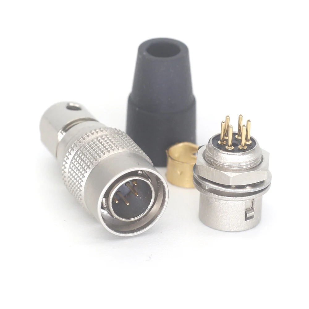 HR10A-7P-6P (73)/HR10A-7R-6S (73) Hirose Connector 6-Pin, Plug And Socket Industrial Camera Connector