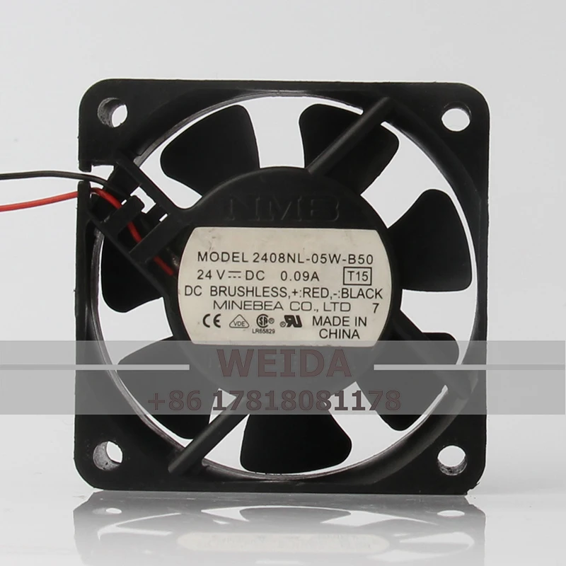 

2408NL-05W-B50 Case Fan for NMB 60*60*20MM 6020 24V 0.09A 6CM Inverter High Airflow Cooling Fan