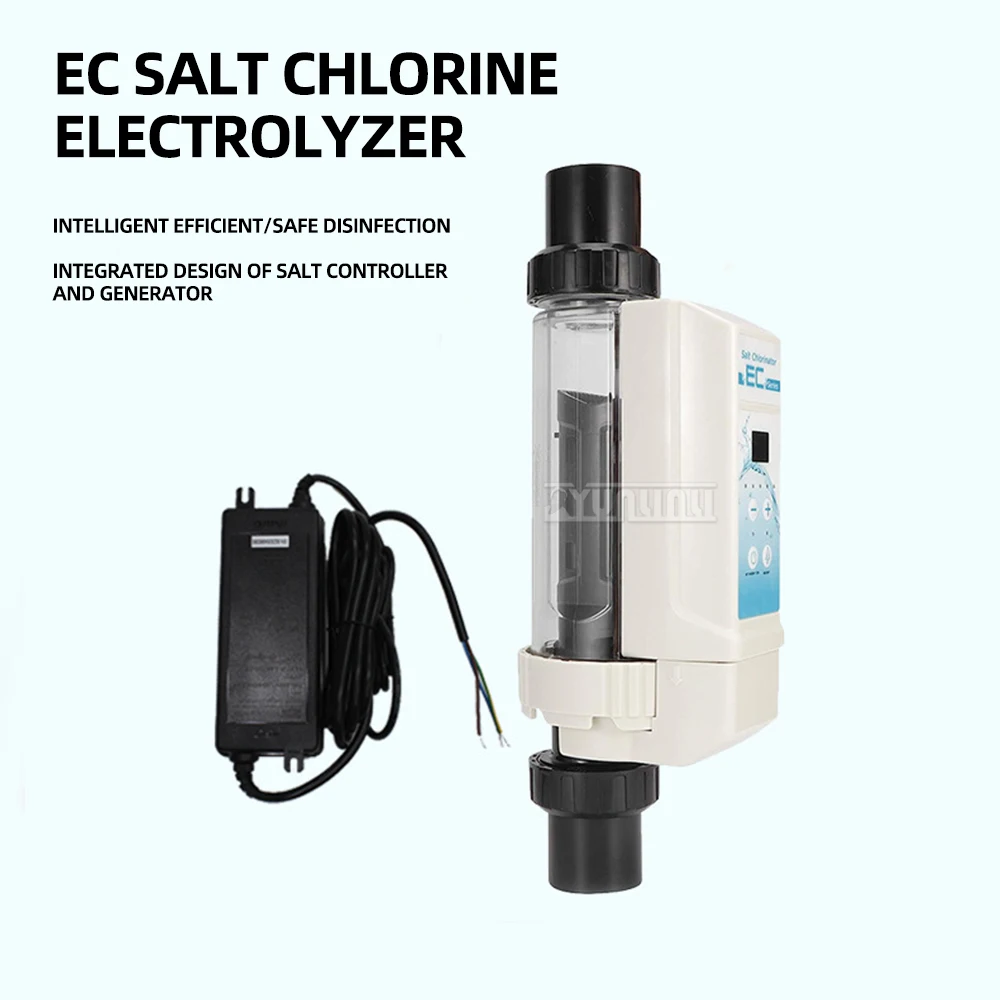 Swimming Pool Electrolytic Salt Chlorine Machine EC8~20 Salt Chlorine Machine Electrolytic Salt Sterilizer Pool Cleaning