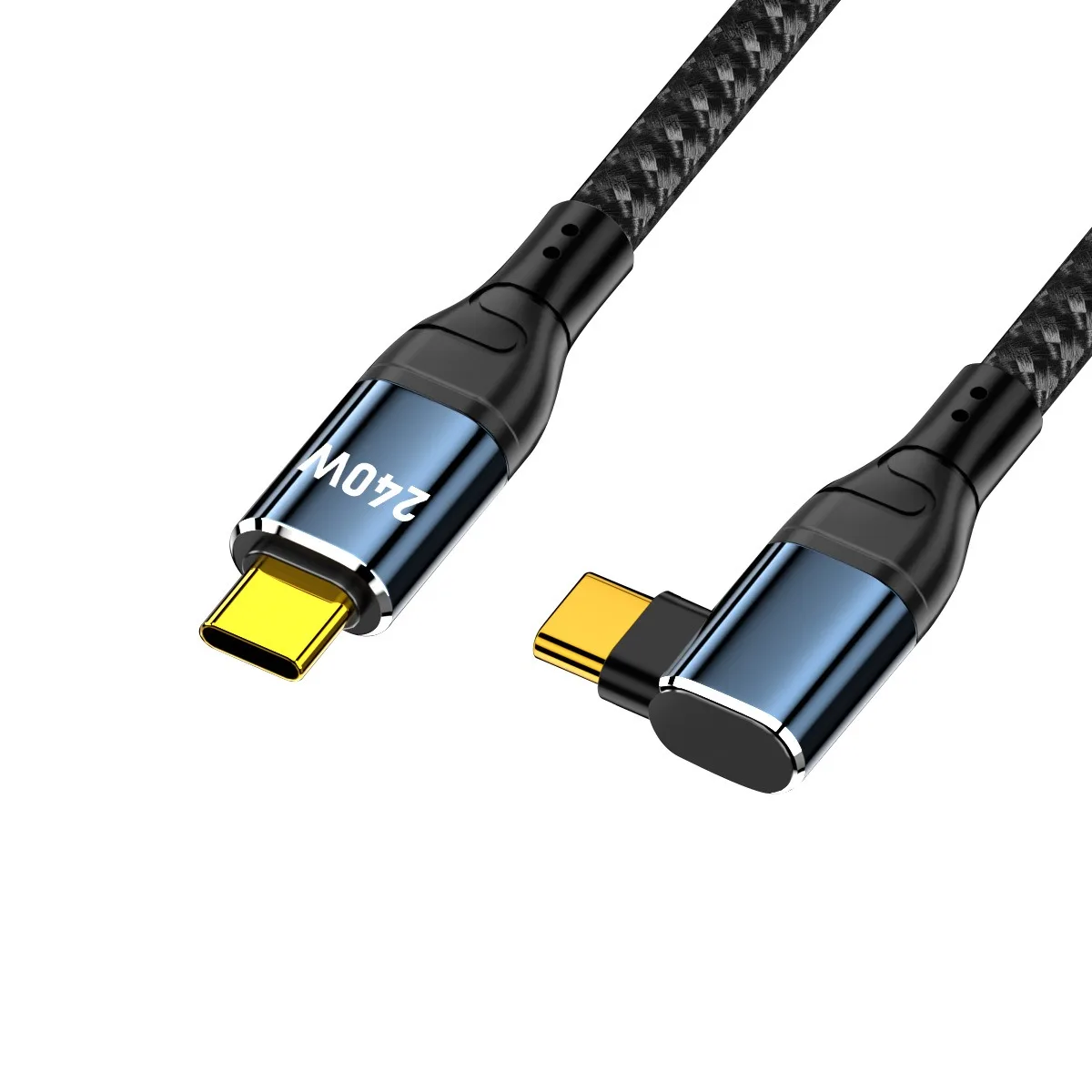 90 Degree Elbow Super fast charging PD 3.1 240W USB Type C to C Cable For iPhone 15 Apple iPad Macbook Vivo Samsung Data Charger