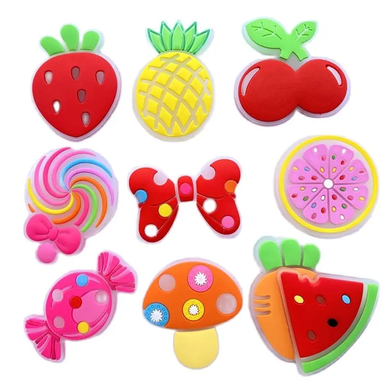 8pcs/lot Cute Lollipop / fruit  cartoon flatback DIY hair bow accessories shower decoration Center Crafts C84