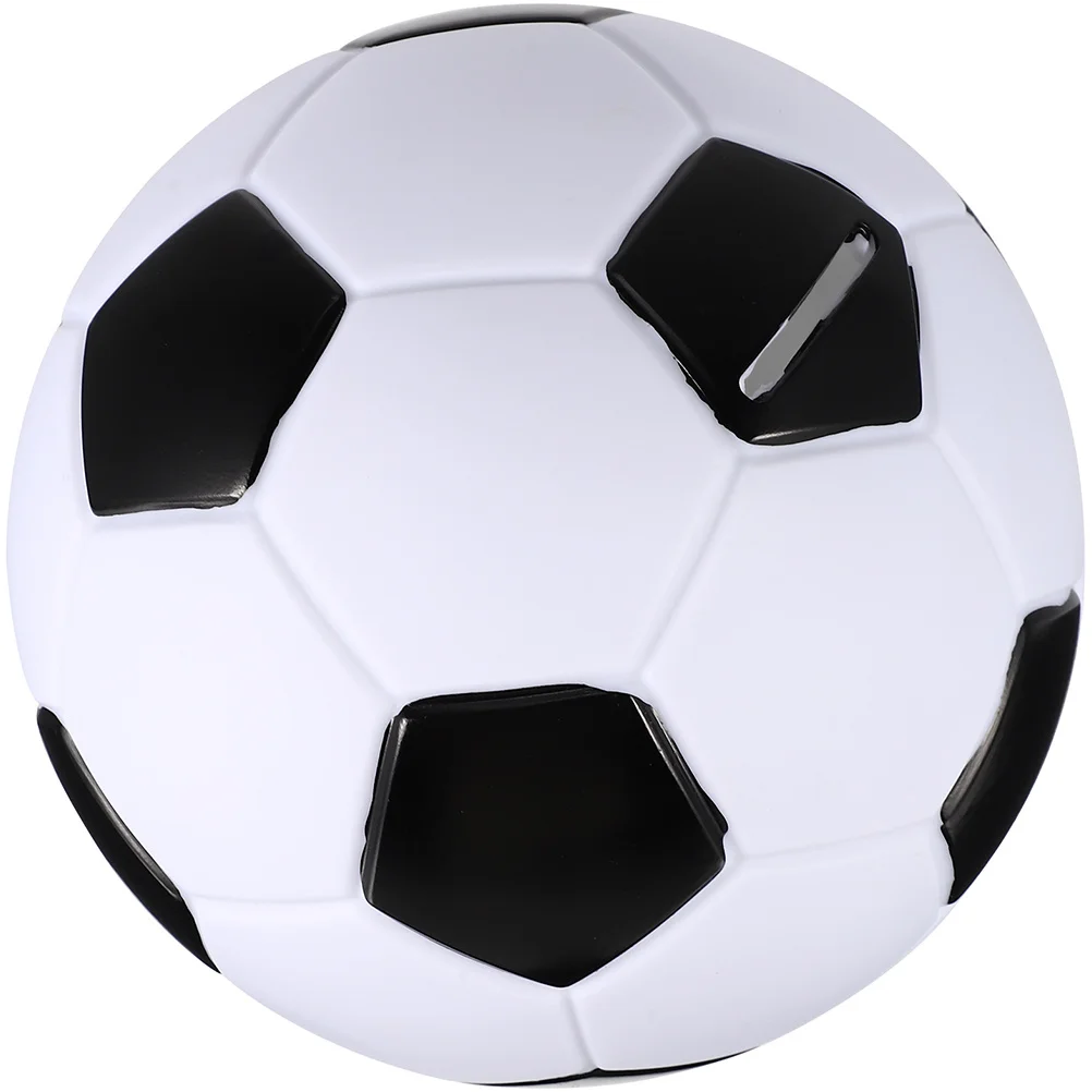 Cofrinho em forma de futebol, recipiente de moedas de vinil para crianças, ferramenta de gerenciamento de dinheiro, decoração de mesa, lembranças de festa, presente