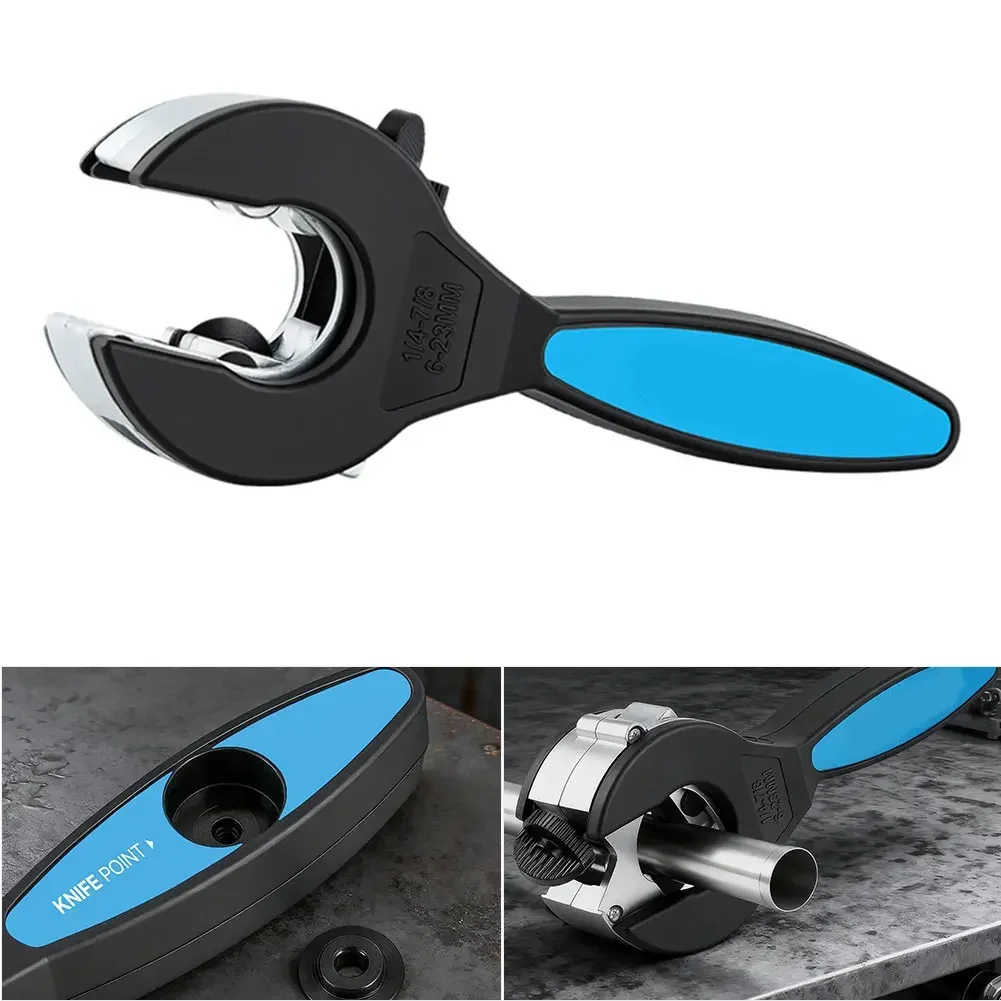 Precise Ratchet Tube Pipe Cutter for Cutting Steel Copper Aluminium Pipes 6 23mm with Ergonomic Design for Confined Space Access