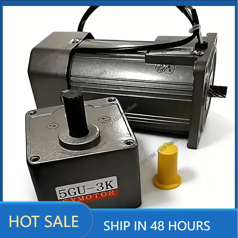 110V 180W AC Single Phase Fixed/Constant-Speed, Shaft Diameter 12mm /15mm Gear Motor 5GU Gearbox AC Gear Motor