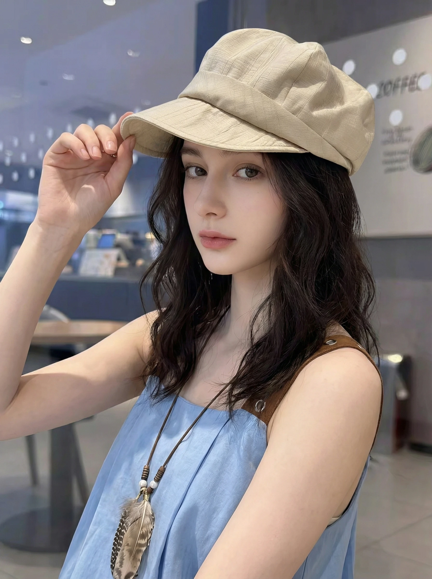 chapeau-beret-nuage-leger-et-respirant-pliable-printemps-2026-casquette-anti-uv-style-japonais-retro-artistique-pour-femme