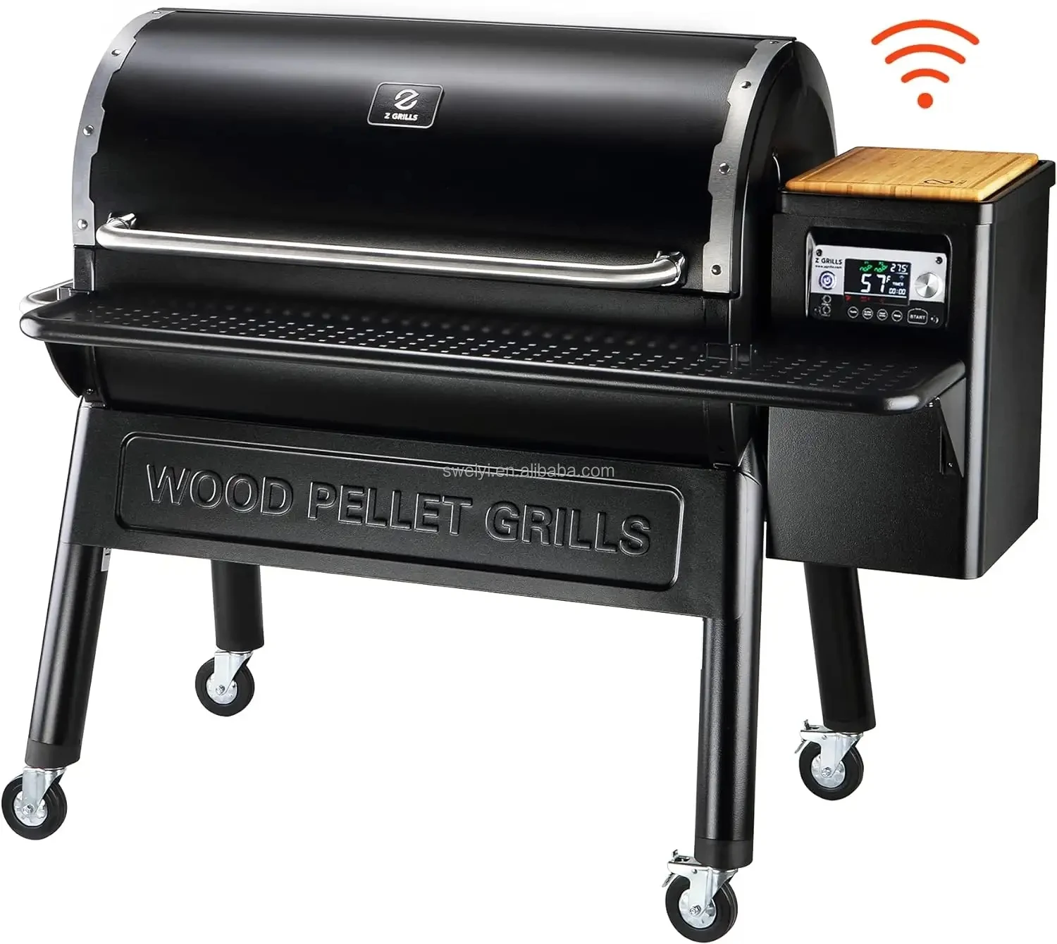 

OEM Smart Wood Pellet Grill Smoker Wifi Pellet Stove with PID Hopper Controller Large Pellet Smoker Grill Bbq Grill Own Patent