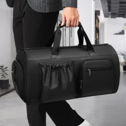 Travel Bag Large Capacity Luggage Formal Suit Folding Storage Bag Dry Wet Separation with Independent Shoe Compartment