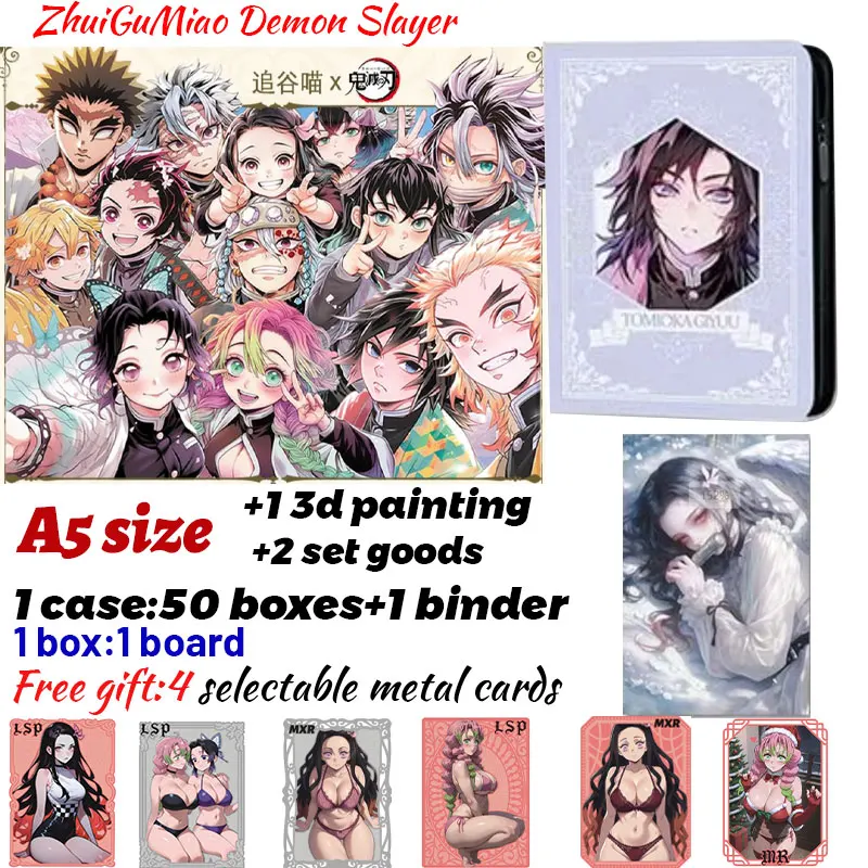 

Новейшая коллекционная карта ZhuiGuMiao Demon Slayer Borads Shinobu, японское аниме, торговля Mitsuri, хобби, подарок