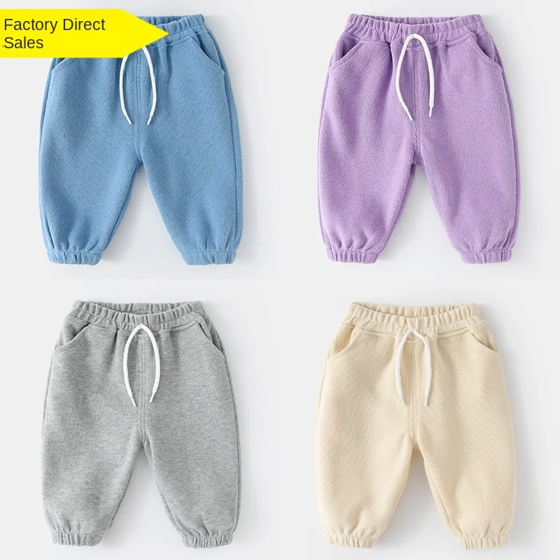 Baby Pants Spring and Autumn Boys\' Spring Wear Loose Sweatpants Spring Baby New Girls\' Fashionable Casual Pants