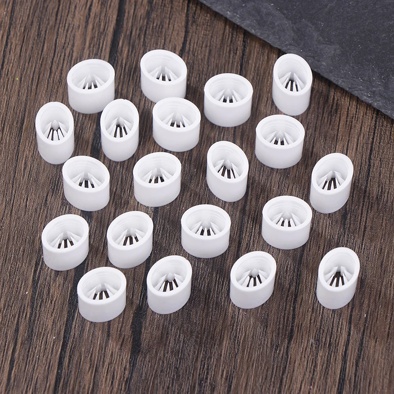 Hot！20Pcs Cord Lock Barb Buckles Auto-lock Disposable Button For Ribbon Bracelet Wrist Band Masks Elastic Rope Lanyard Clip