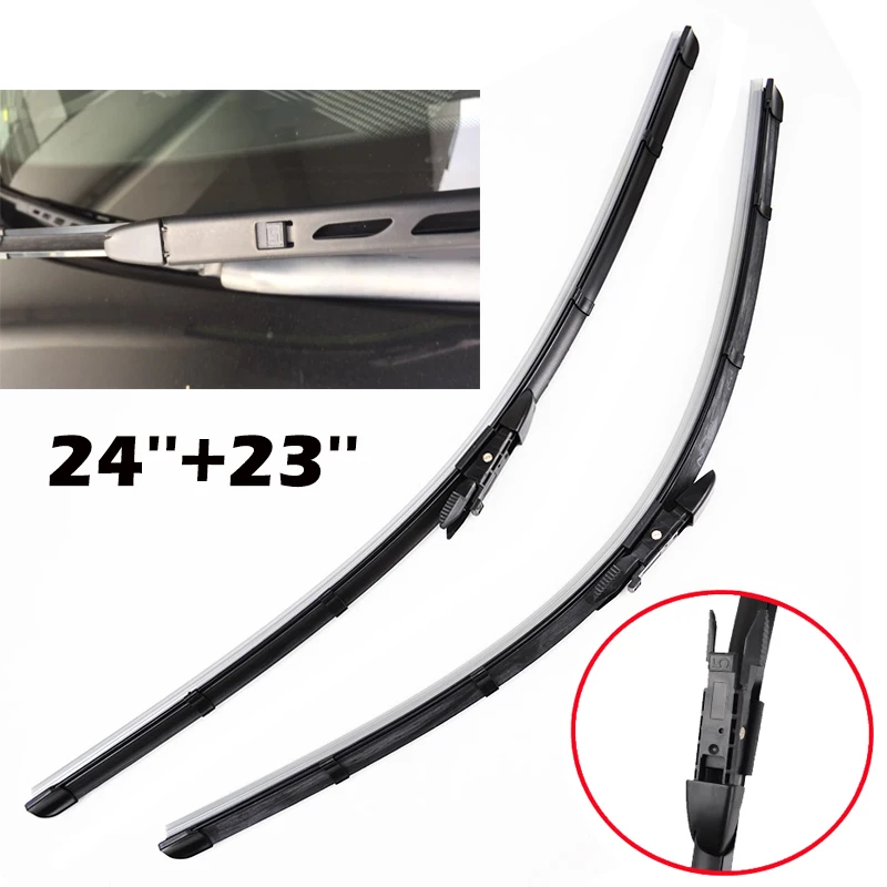 Misima Front Windshield Windscreen Wiper Blades For BMW 5 Series E60 E61 6 Series E63 E64 2010 2009 2008 2007 2006 2005 2004 03