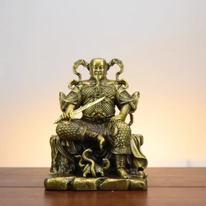 Bronze Statue Of The Xuantian God Xuanwu Patriarch, Emperor, Home Worship Ornament. True Martial Great Empero