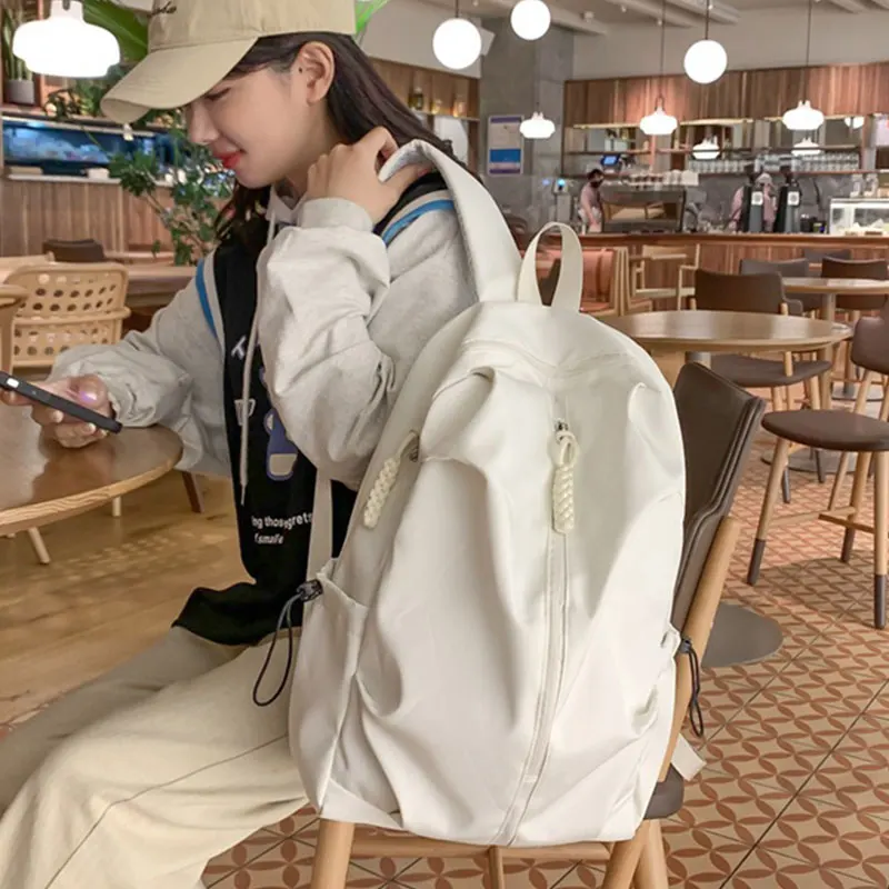 Damen-Rucksack, modisch, leicht, Nylon, für Herren und Damen, Reiserucksäcke, Studenten, Schulrucksack, Schultasche für Jungen und Mädchen