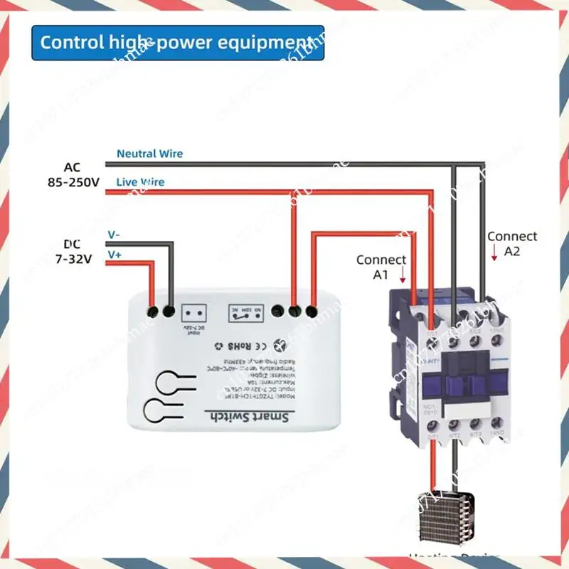 -A21Z 2X Tuya Smart Zigbee Switch With Temperature Sensor Passive Dry Contact Zigbee Relay Work With Home Assistant DC 7-32V
