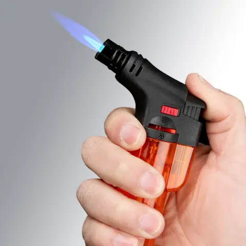 Pistolet de soudage Portable haute température pour l'extérieur, torche à gaz Butane, briquet, fenêtre à gaz transparente, BBQ, cuisine, briquets à cigares Turbo